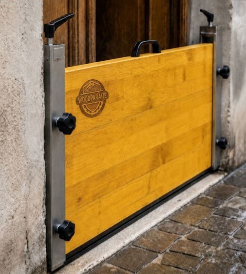Immagine di Paratia antiallagamento in legno "WOOD PARATIE" da 120,1 cm a 140 cm