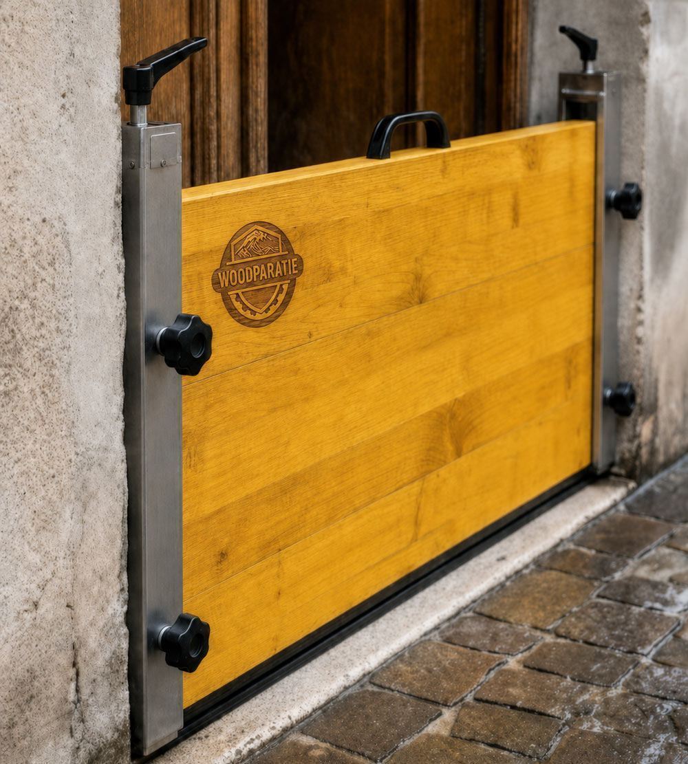 Immagine di Paratia antiallagamento in legno "WOOD PARATIE" da 180,1 cm a 200 cm