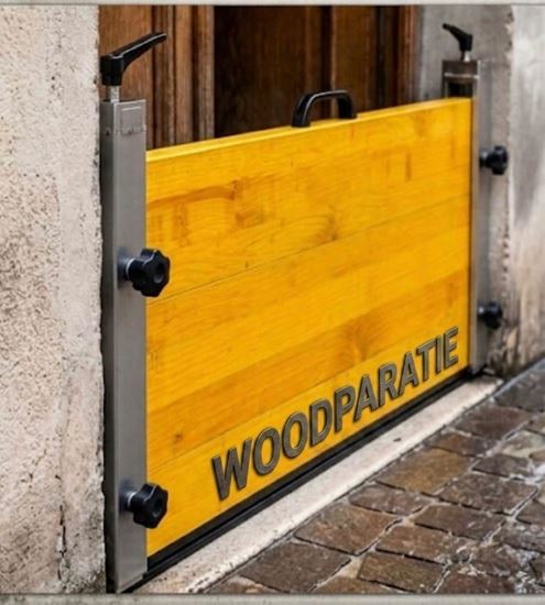 Immagine di Paratia antiallagamento in legno "WOOD PARATIE" da 200,1 cm a 220 cm
